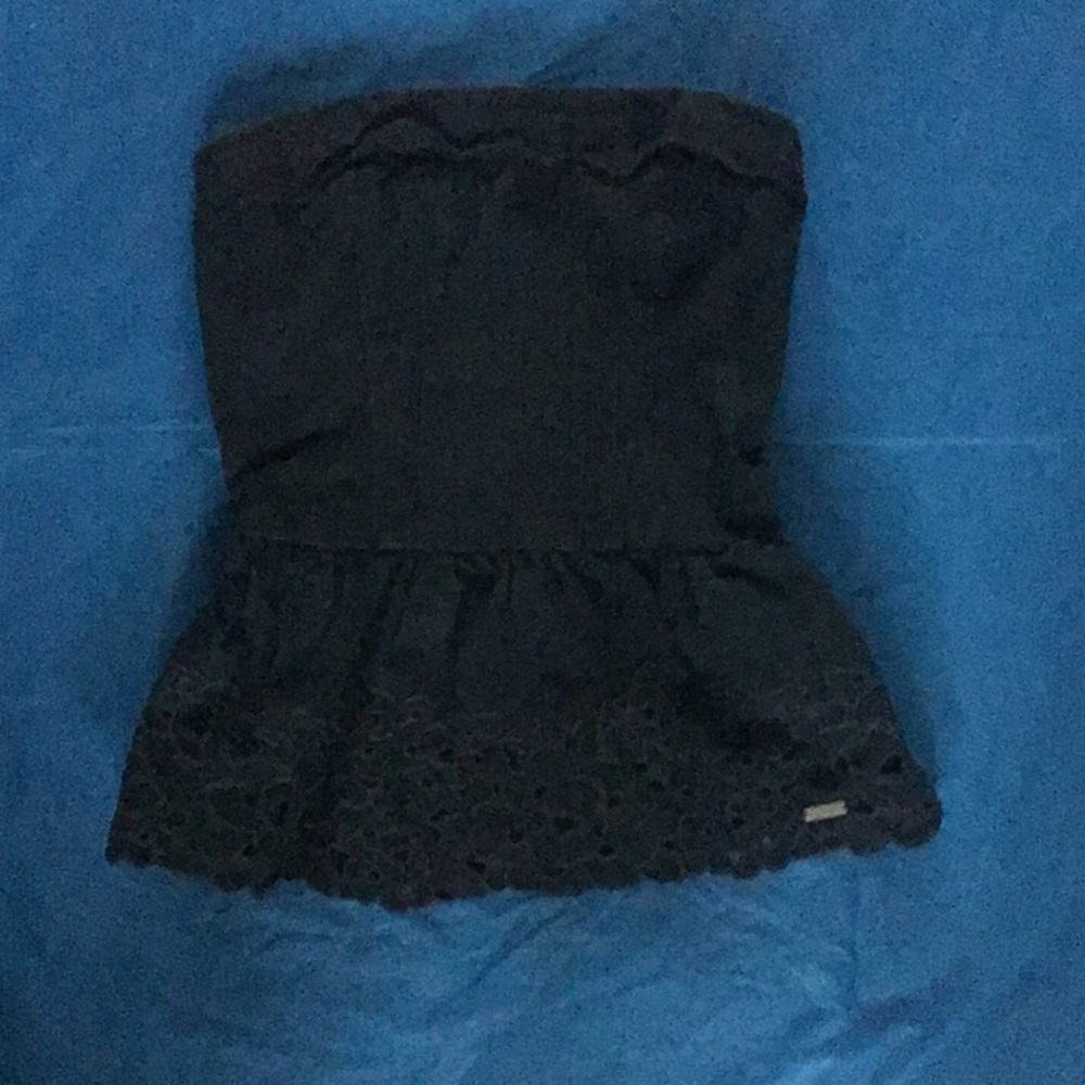 Navy blue Abercrombie and Fitch tube top
